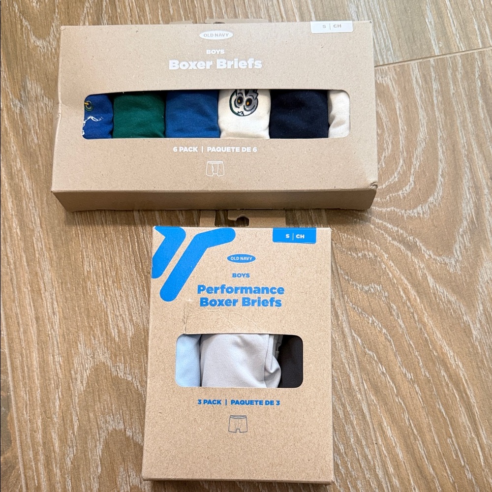 Old Navy Boys' Boxer Briefs - Blue, Green, Cream Pack